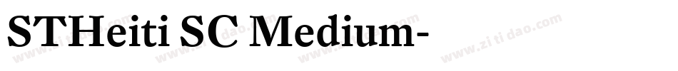 STHeiti SC Medium字体转换
